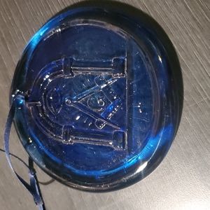 Hand blown glass suncatcher George Washington Mason xo new initial g